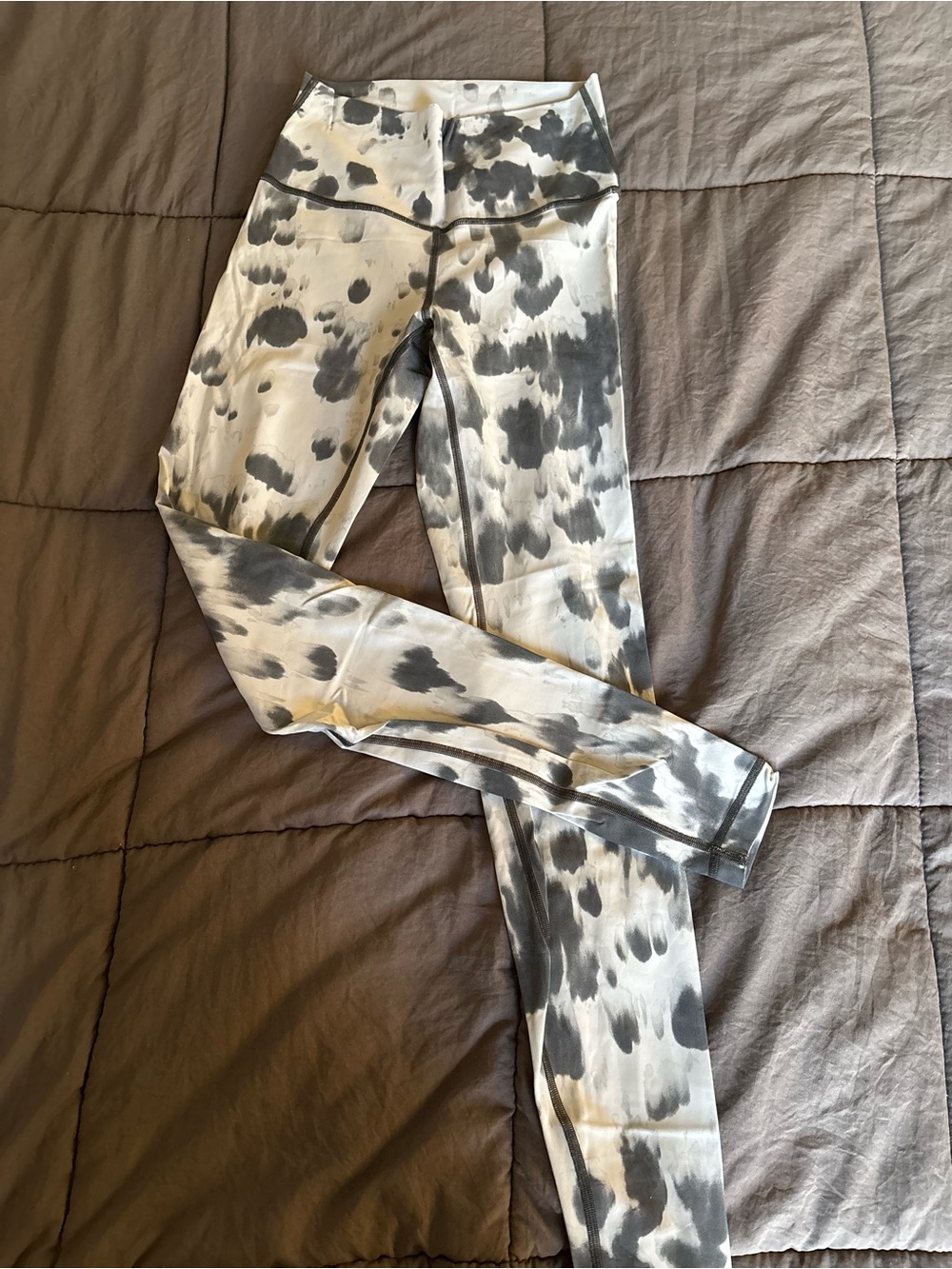 lululemon athletics lab Gray & White Tie-Dye Leggings